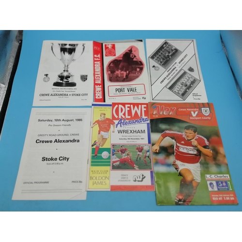 115A - Collection of Approx 80 Crewe Alexandra FC Football Programmes. Various Years.