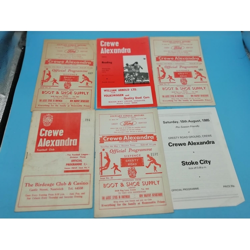 115A - Collection of Approx 80 Crewe Alexandra FC Football Programmes. Various Years.