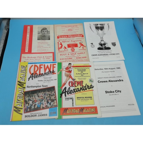 115A - Collection of Approx 80 Crewe Alexandra FC Football Programmes. Various Years.