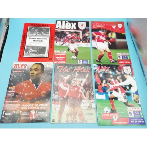 115A - Collection of Approx 80 Crewe Alexandra FC Football Programmes. Various Years.