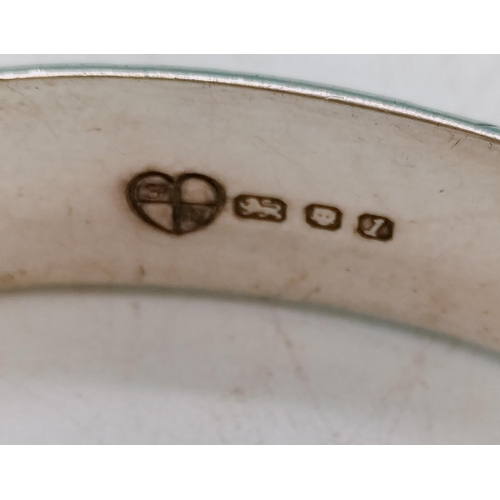 119 - Hallmarked Silver Bangle. 36.6 Grams.