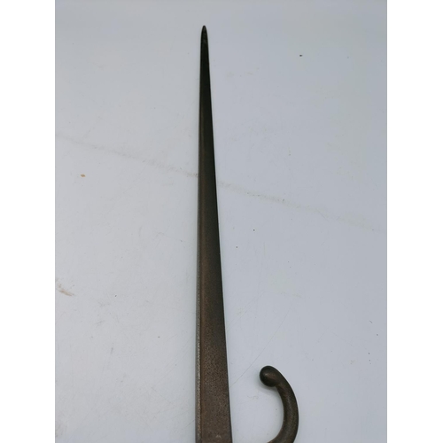 122 - Brass Topped Bayonet. 63.5cm Long.