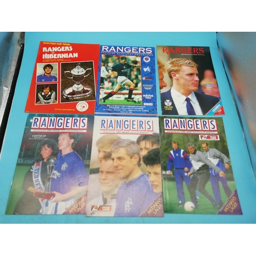 130A - Collection of Approx 22 Glasgow Rangers Football Programmes to include Rare Inter City Glasgow v She... 