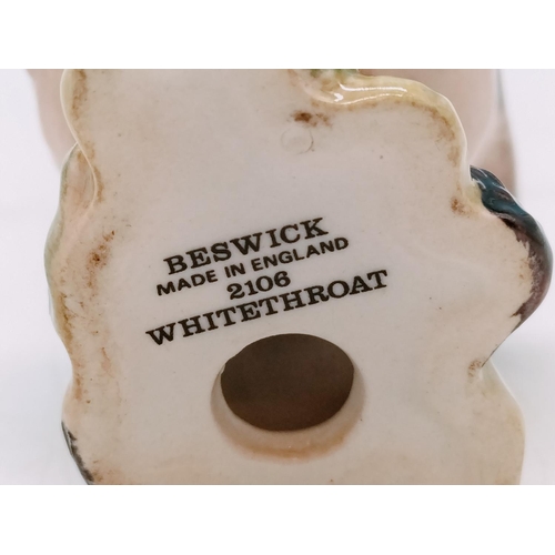 134 - Beswick 8cm Figure of a Whitethroat Bird.