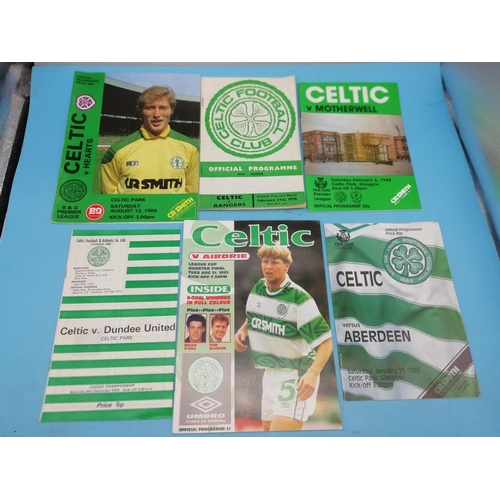 135A - Collection of Approx 27 Glasgow Celtic Football Programmes including Intercontinental Cup v Racing C... 