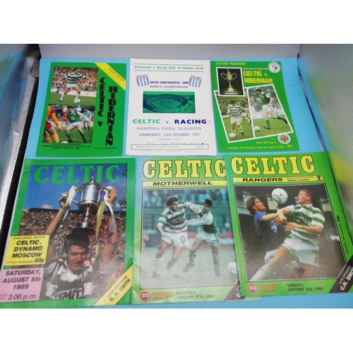 135A - Collection of Approx 27 Glasgow Celtic Football Programmes including Intercontinental Cup v Racing C... 