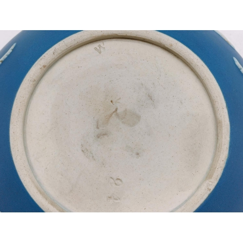 147 - Adams Jasper Ware Bowl and Plate. Largest Diameter 18.5cm.