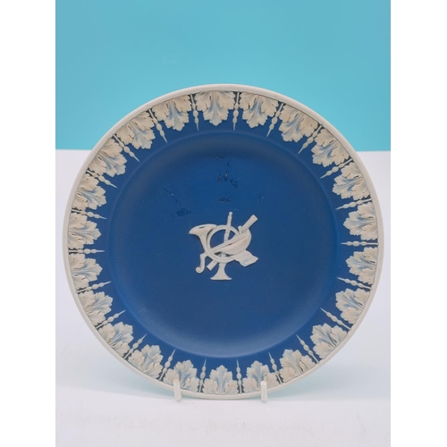 147 - Adams Jasper Ware Bowl and Plate. Largest Diameter 18.5cm.