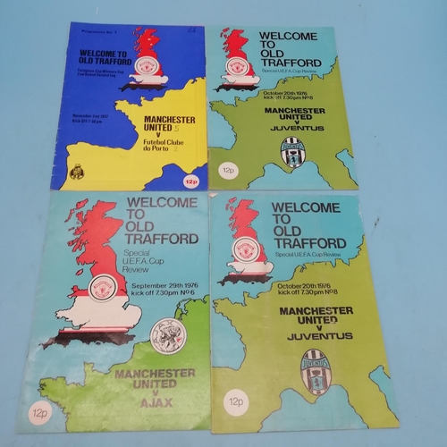 155A - Collection of Approx 14 Manchester United FC Football Programmes.