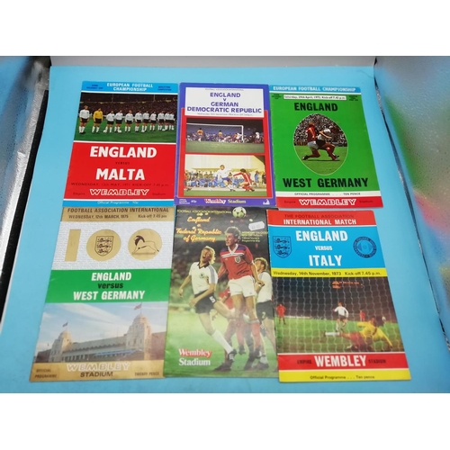 170A - Collection of Approx 44 England National Team Football Programmes.