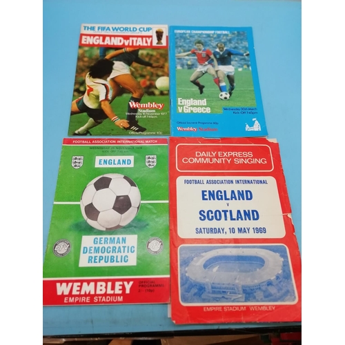 170A - Collection of Approx 44 England National Team Football Programmes.