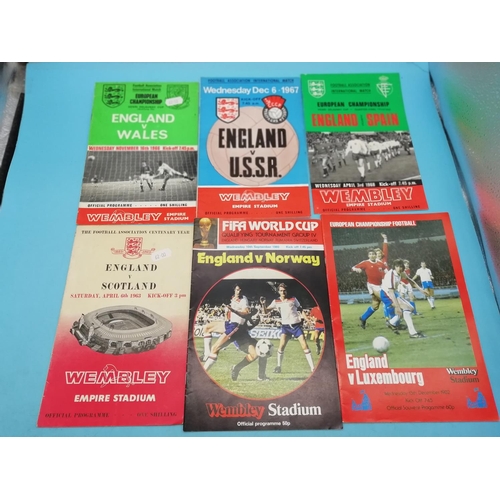 170A - Collection of Approx 44 England National Team Football Programmes.