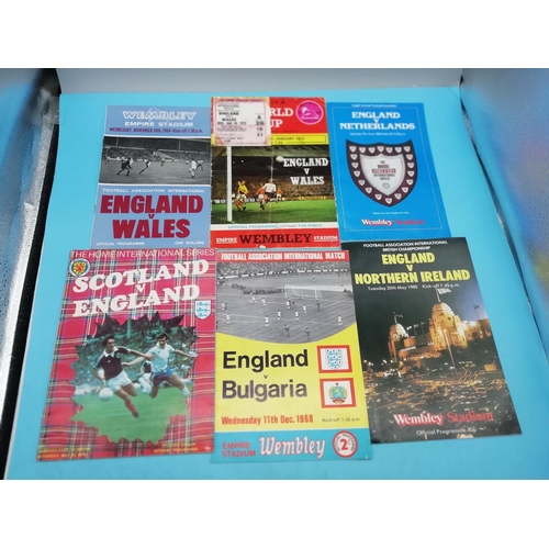 170A - Collection of Approx 44 England National Team Football Programmes.