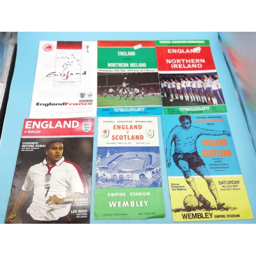 170A - Collection of Approx 44 England National Team Football Programmes.
