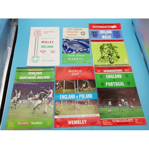 170A - Collection of Approx 44 England National Team Football Programmes.