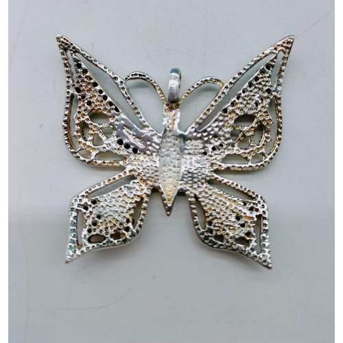 181 - Silver 925 Butterfly Brooch.