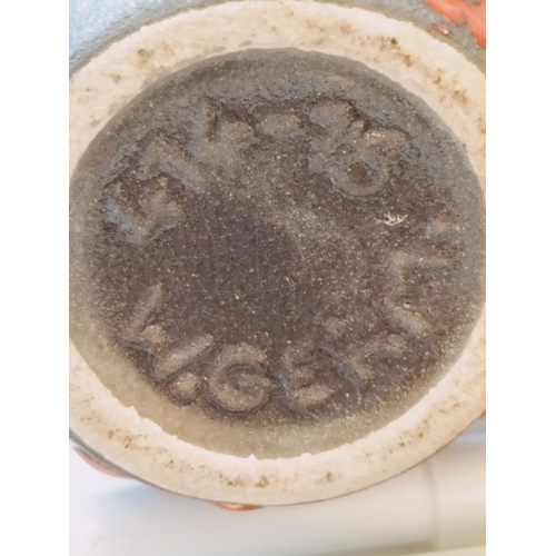 56 - West German Fat Lava Red 16cm Jug. 474/16.