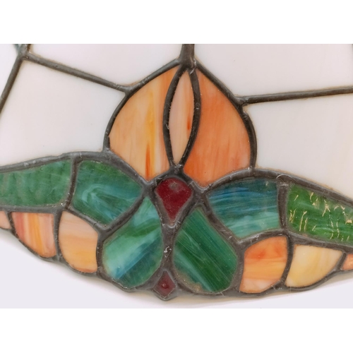 60 - Tiffany Style Lamp Shade. 18cm High, 30cm Diameter.
