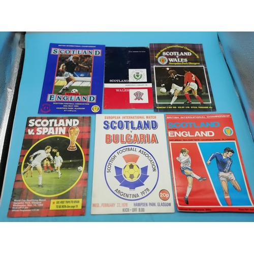 75A - Collection of Approx 24 Football Programmes relating to Scotland.