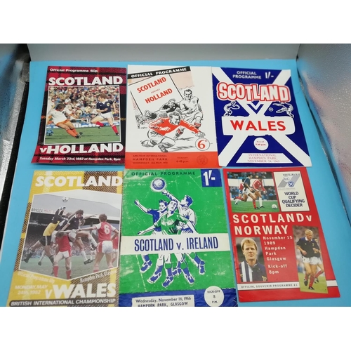 75A - Collection of Approx 24 Football Programmes relating to Scotland.