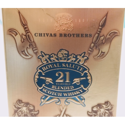 78 - Boxed and Sealed 70cl Bottle of Chivas Brothers Royal Salute 'The Emerald Flagon' 21 Year Old Blende... 