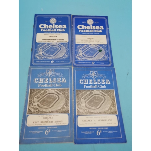 85A - Collection of 16 Chelsea FC 1949-1957 Football Programmes.