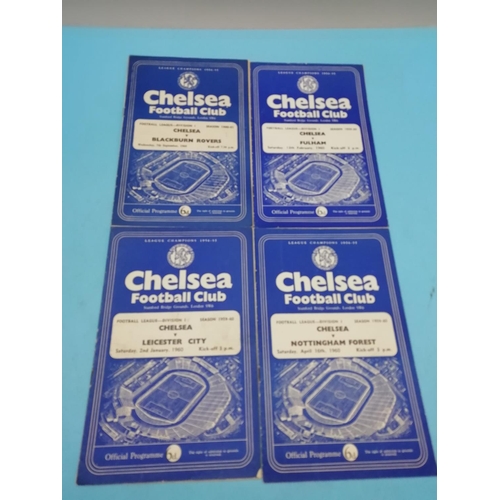 90A - Collection of 8 Chelsea FC 1960-1961 Football Programmes.