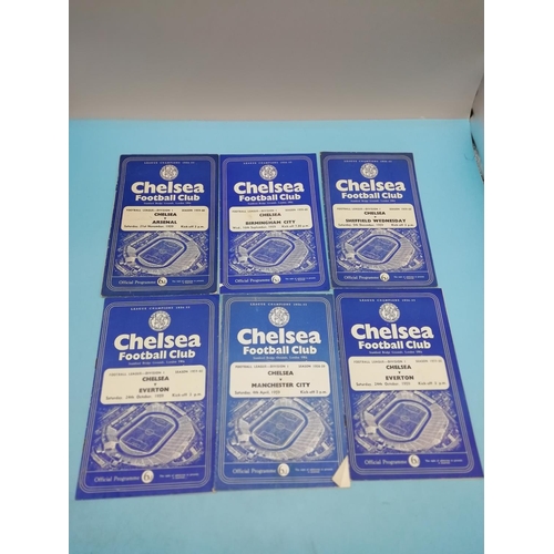 95A - Collection of 24 Chelsea FC 1958-1959 Football Programmes.