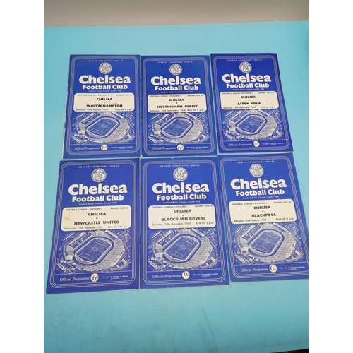 95A - Collection of 24 Chelsea FC 1958-1959 Football Programmes.