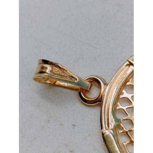 170 - 18ct Gold Eye of Osiris Pendant. 1.5 Gram.