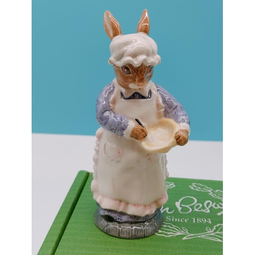 609 - Boxed Beswick 15cm Figures (2) - 'Gardener Rabbit' ECF3 and 'Mrs Rabbit Baking' ECF7.