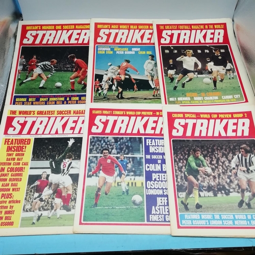 115A - Collection of Approx 40 Striker Magazines 1969-1972