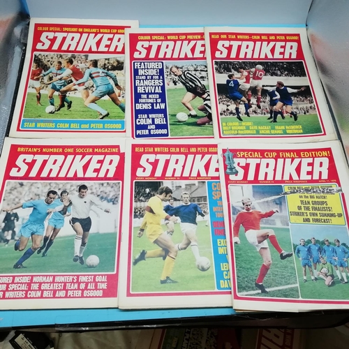 115A - Collection of Approx 40 Striker Magazines 1969-1972