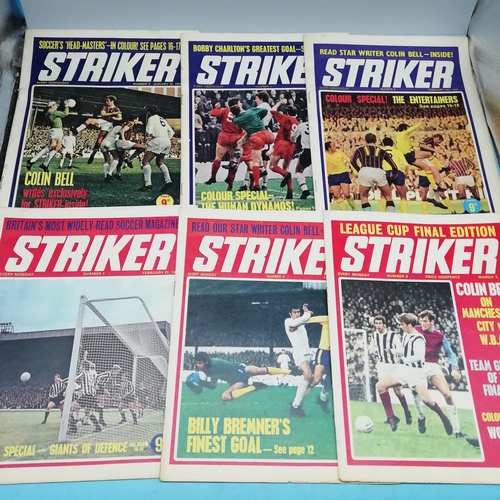 115A - Collection of Approx 40 Striker Magazines 1969-1972