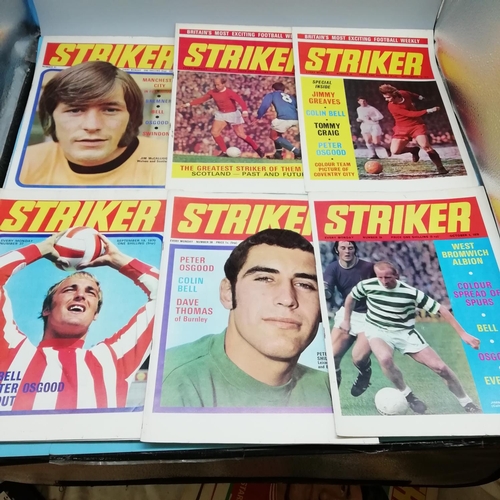 115A - Collection of Approx 40 Striker Magazines 1969-1972