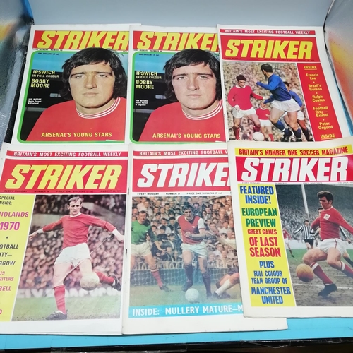 115A - Collection of Approx 40 Striker Magazines 1969-1972