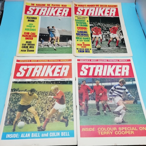 115A - Collection of Approx 40 Striker Magazines 1969-1972