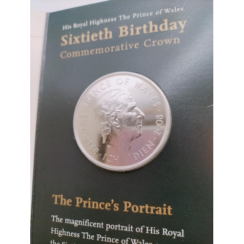 122 - Royal Mint Commemorative Coins to include 'Prince of Wales 60th Birthday' Crown and 'opening of Buck... 