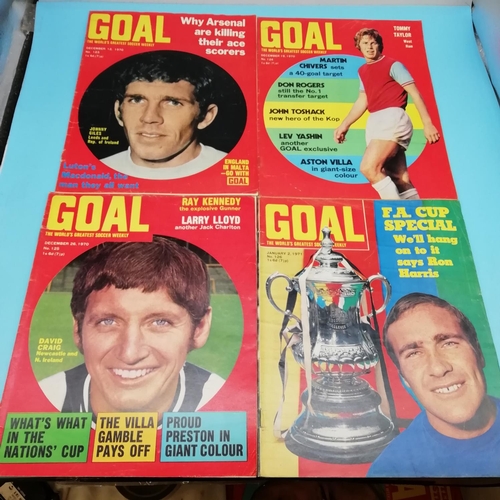 125A - Collection of Goal Magazines Nos  116-142. Some Missing.