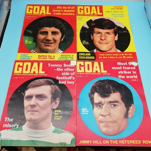 125A - Collection of Goal Magazines Nos  116-142. Some Missing.