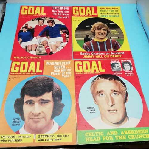 125A - Collection of Goal Magazines Nos  116-142. Some Missing.