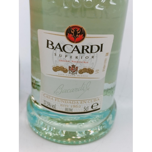 131 - Bottle of Admiral Benbow 70cl Navy Rum plus Small 5cl Bottle of Bacardi.