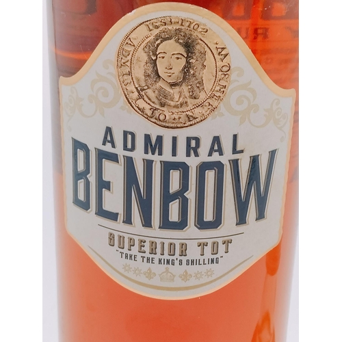 131 - Bottle of Admiral Benbow 70cl Navy Rum plus Small 5cl Bottle of Bacardi.