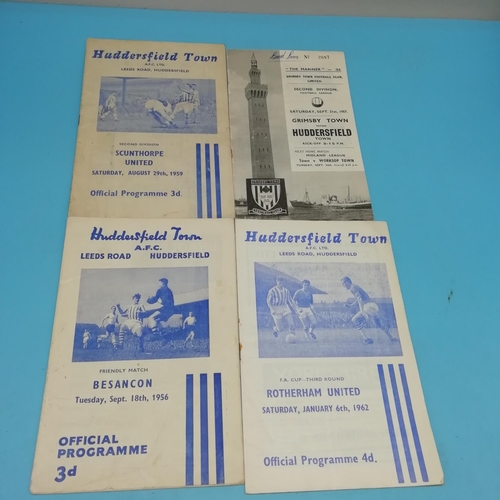 15A - Collection of 12 'Huddersfield Town' Football Programmes, 1950s & 1960's.