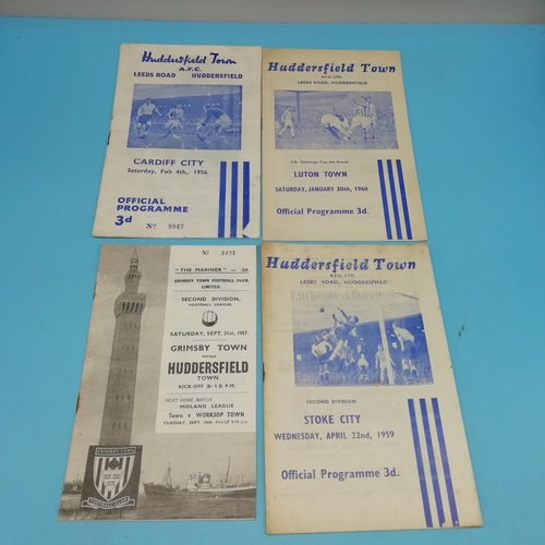 15A - Collection of 12 'Huddersfield Town' Football Programmes, 1950s & 1960's.