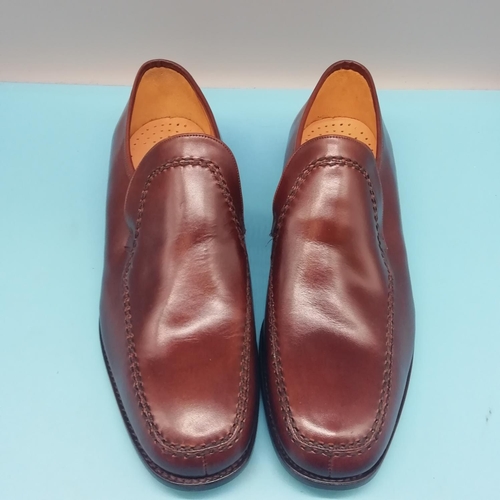 245 - As New and Boxed Pair of Gent's Leather Slip on Shoes by K Shoes. Size 9.