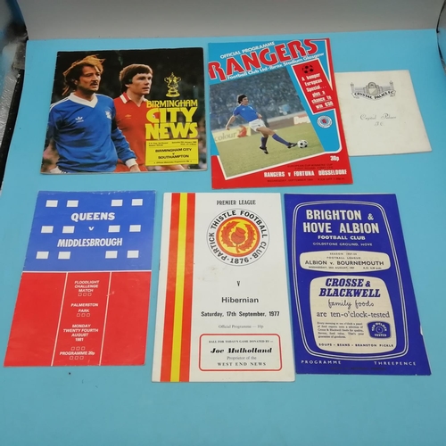 25A - Collection of Approx 55 Various Teams Football Programmes including Non League and European.