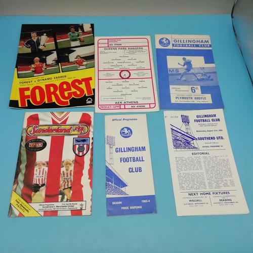 25A - Collection of Approx 55 Various Teams Football Programmes including Non League and European.