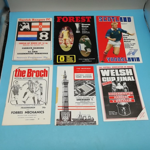 25A - Collection of Approx 55 Various Teams Football Programmes including Non League and European.