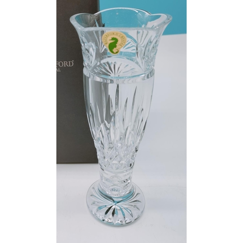 267 - Boxed Waterford Crystal 20cm Vase.